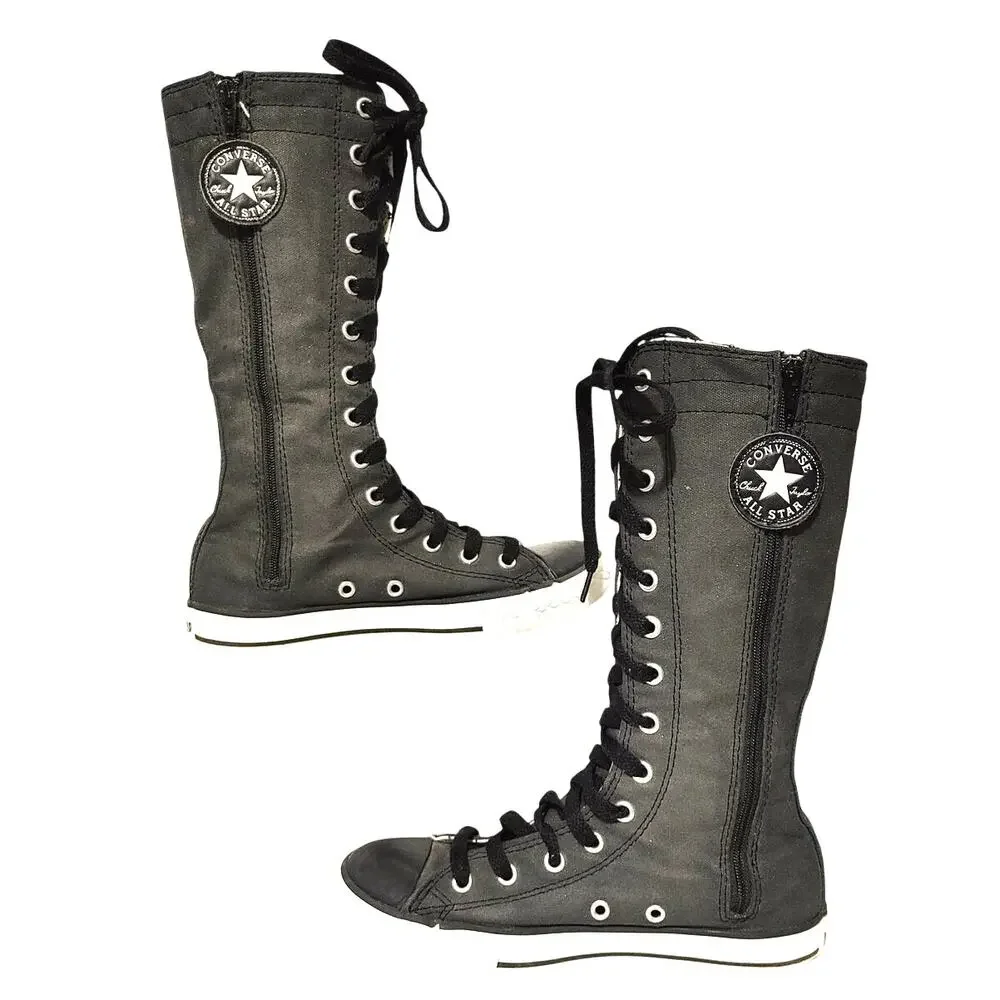 Converse Chuck Taylor All Start High Top Lace Up Black Sneaker Shoes Junior 2.5